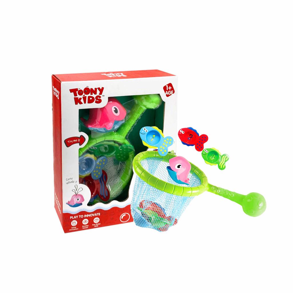 ĐỒ CHƠI TOONYKIDS BỘ NHÀ TẮM CÁ HEO - RACKET FISHING - TN020