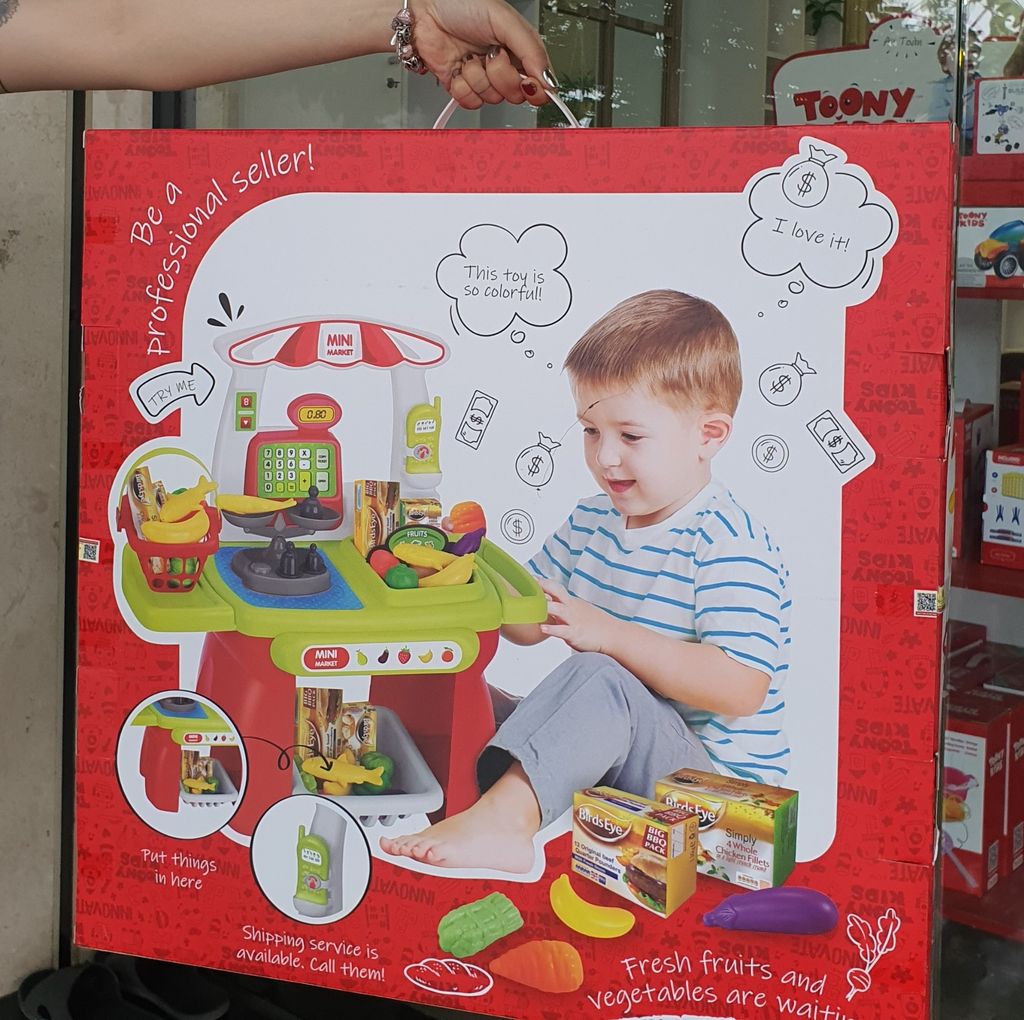 ĐỒ CHƠI TOONYKIDS BỘ ĐỒ CHƠI SIÊU THỊ 3 -  MINI MARKET - TN138