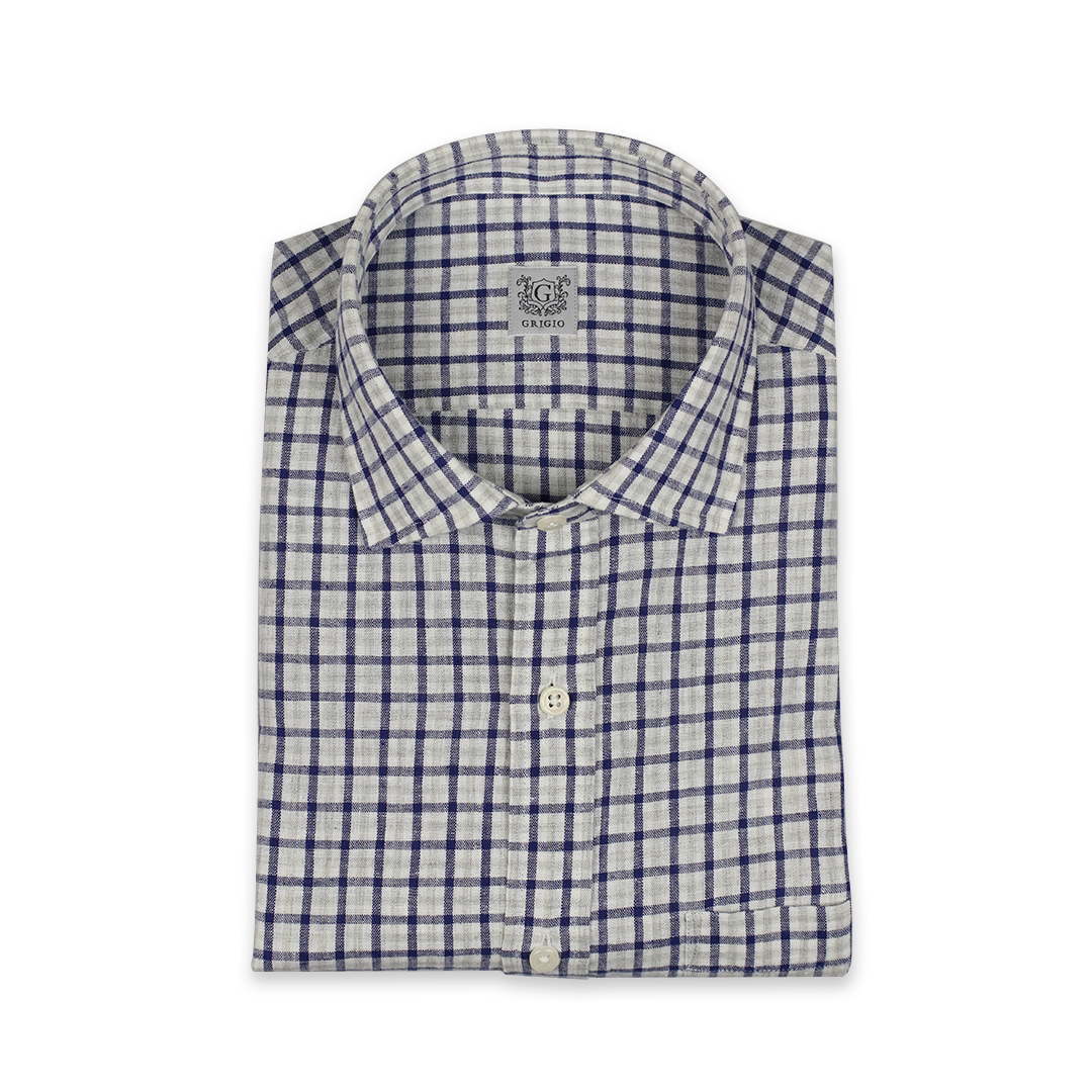 Áo sơ mi tay ngắn slim fit Grigio - 4468