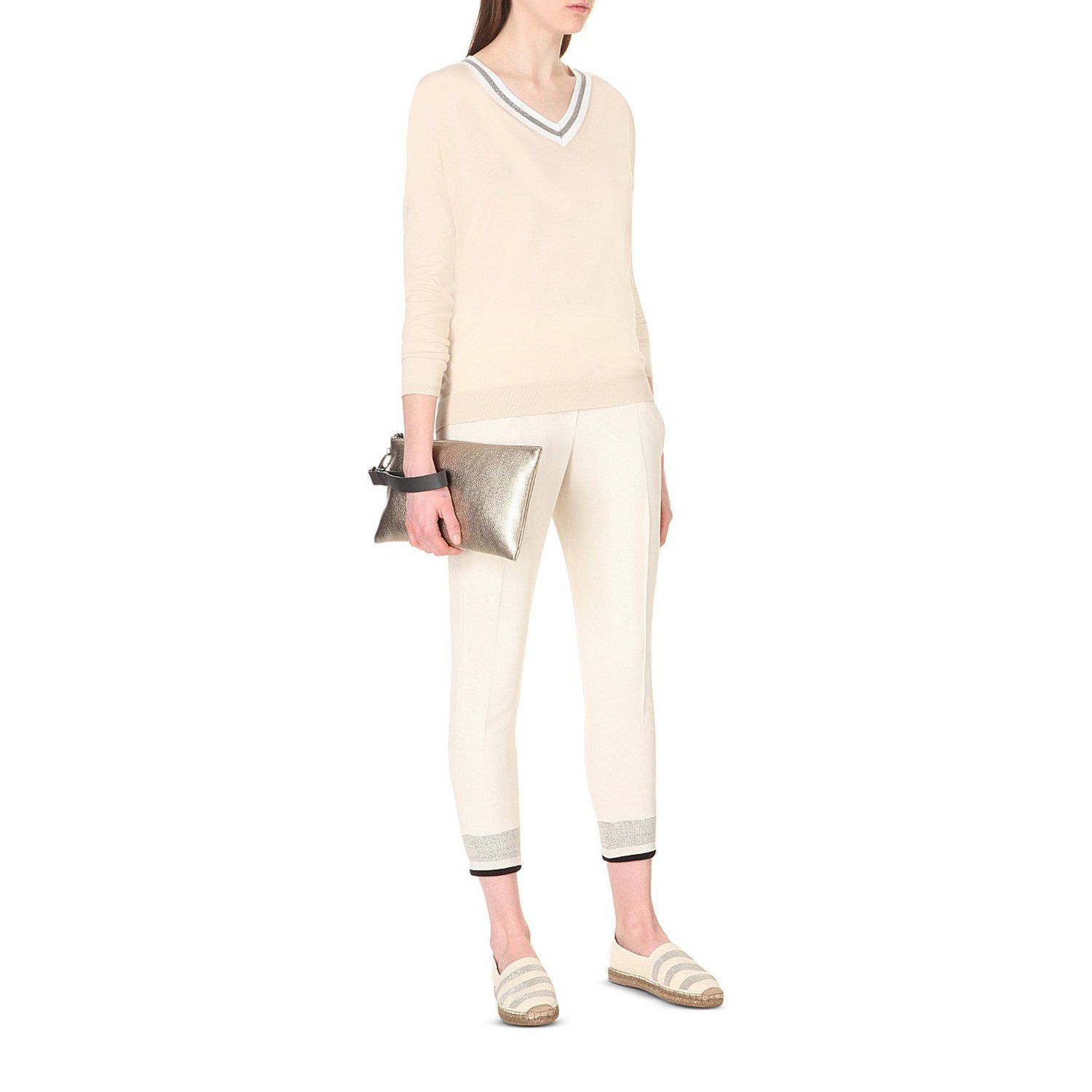 Áo thun nữ dài tay Brunello Cucinelli