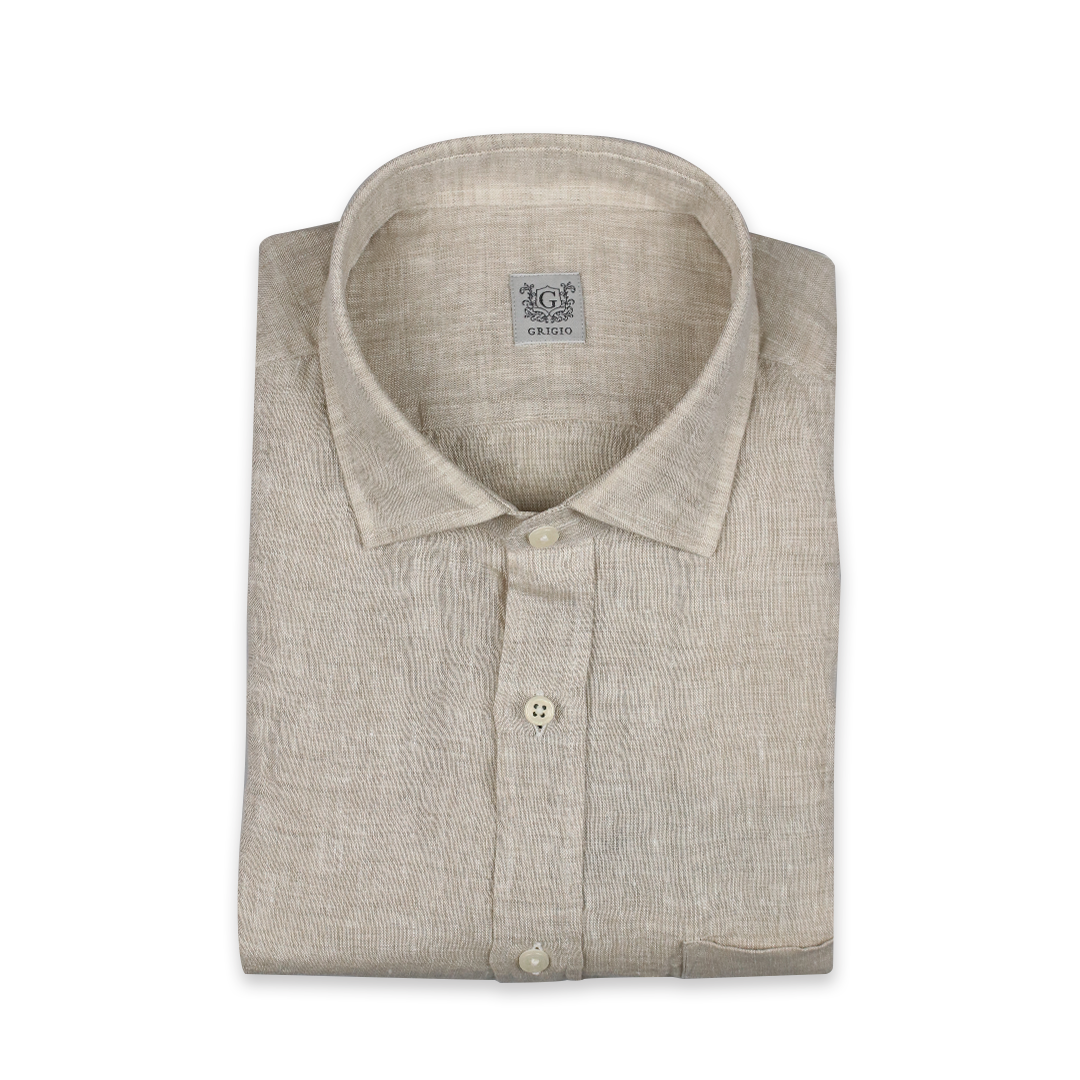 Áo sơ mi tay ngắn slim fit Grigio - 4466