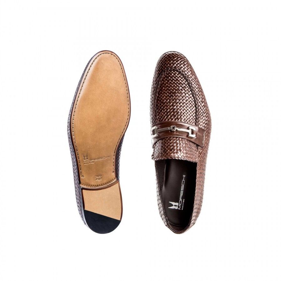 Giày nam kiểu Loafer Moreschi