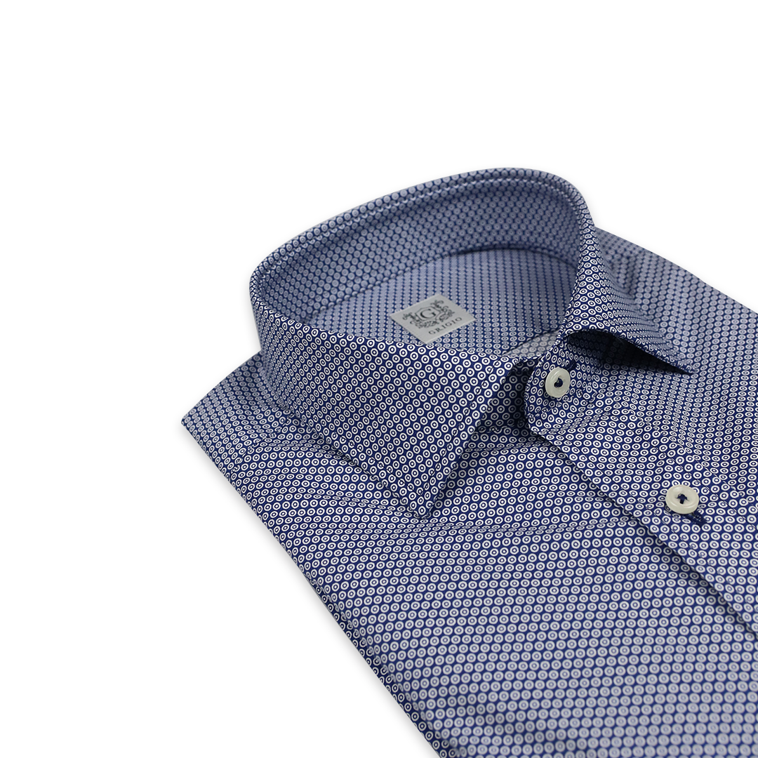 Áo sơ mi tay ngắn slim fit Grigio - 4451