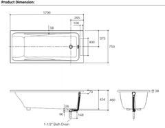 Bồn tắm Kohler Reach 1.7M K-72800X-0