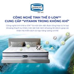 Nệm lò xo túi Simmons Beautyrest Custom Royal Premier E-Ion Super Pillow Top