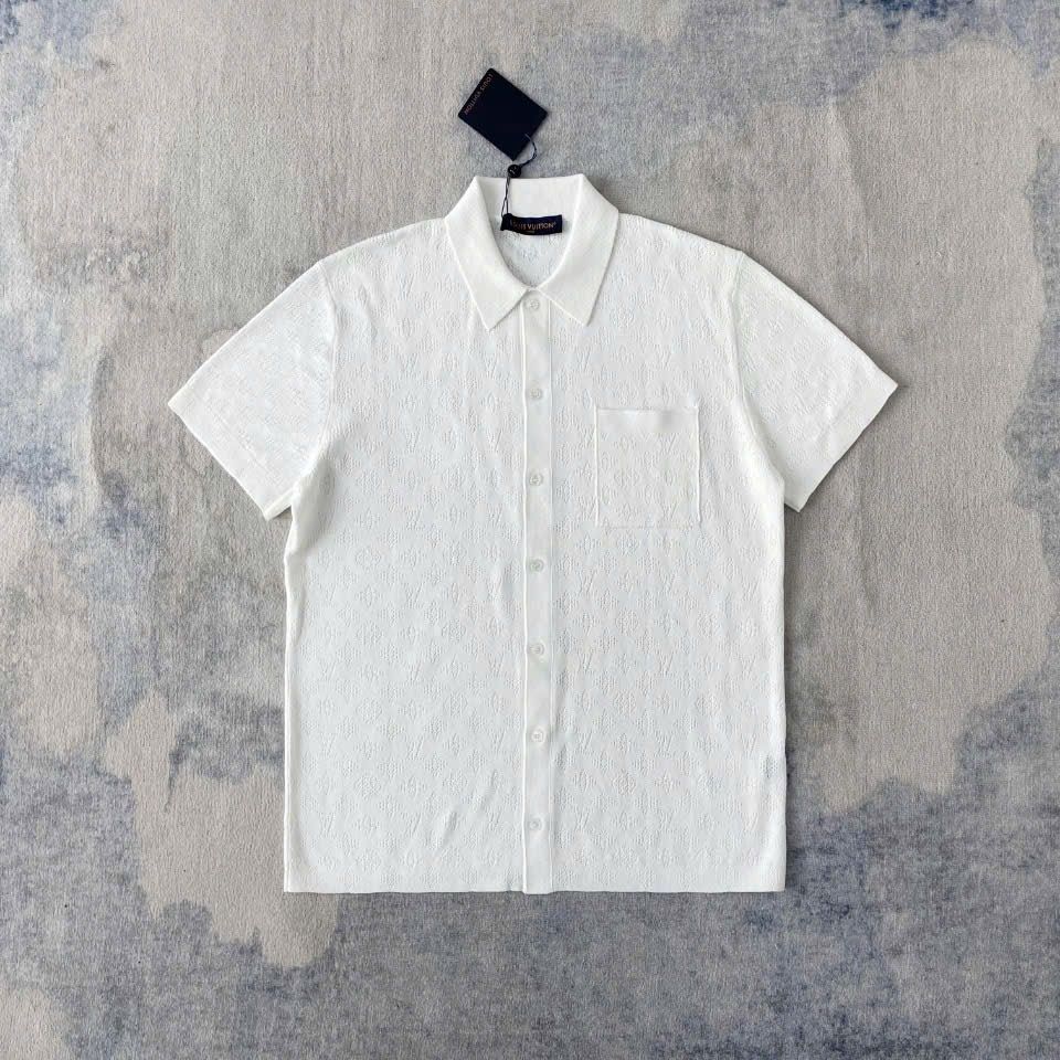 ÁO SƠ MI LOUIS VUITTON LV POINTELLE SHIRT (WHITE)