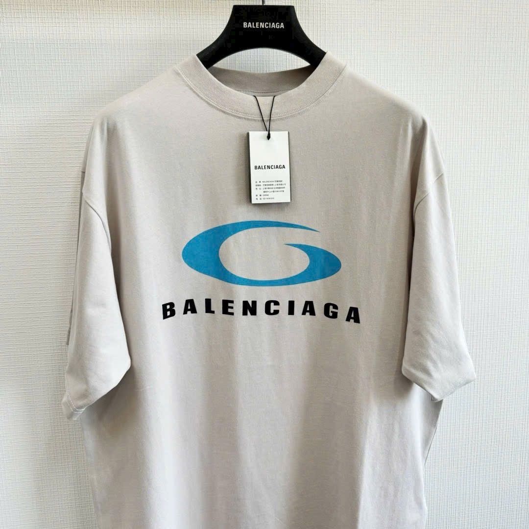 ÁO THUN BALENCIAGA BLCG LOOP SPORT ICON (CREAM)