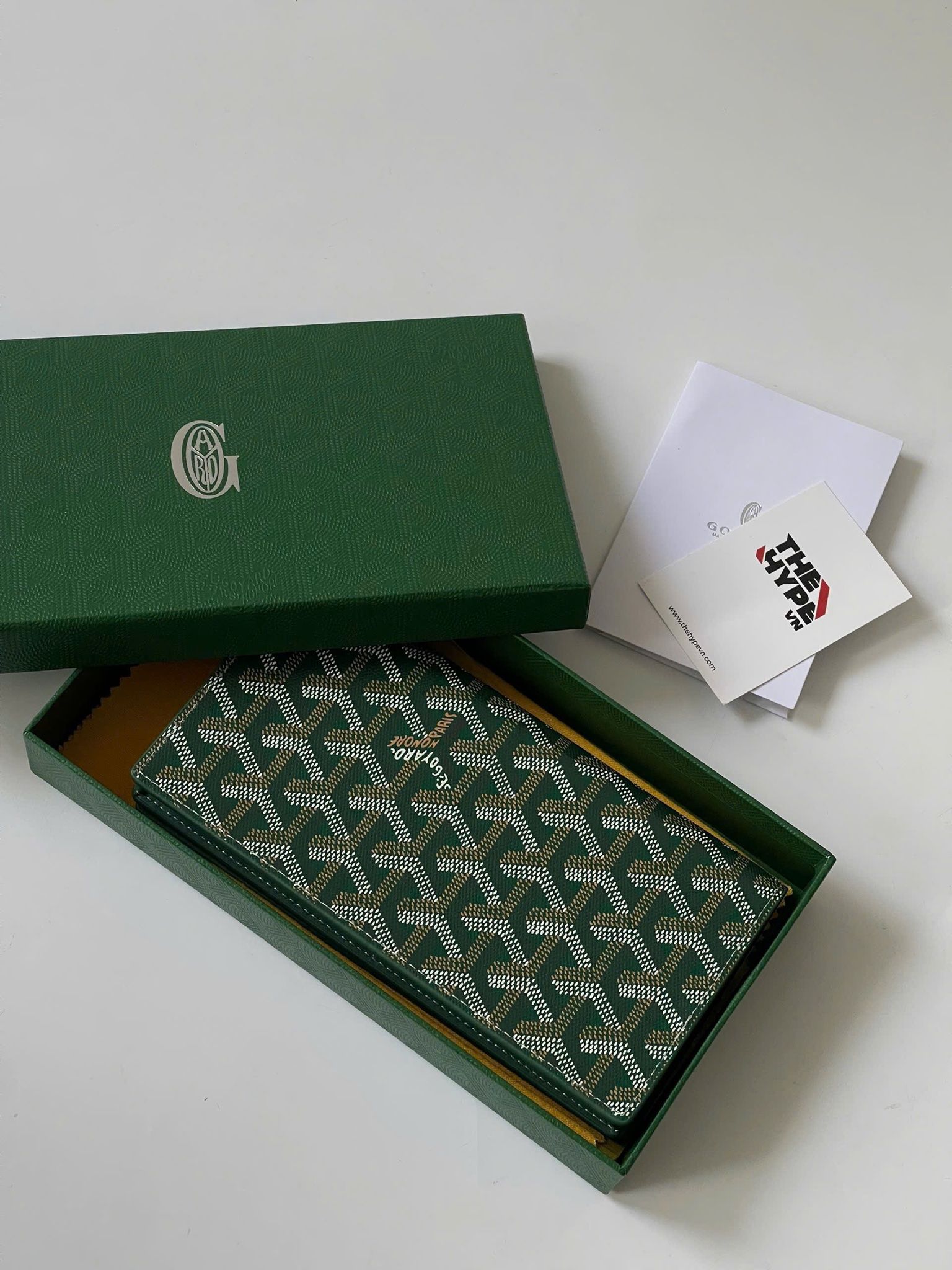 VÍ DÀI GOYARD RICHELIEU ZIP (GREEN)