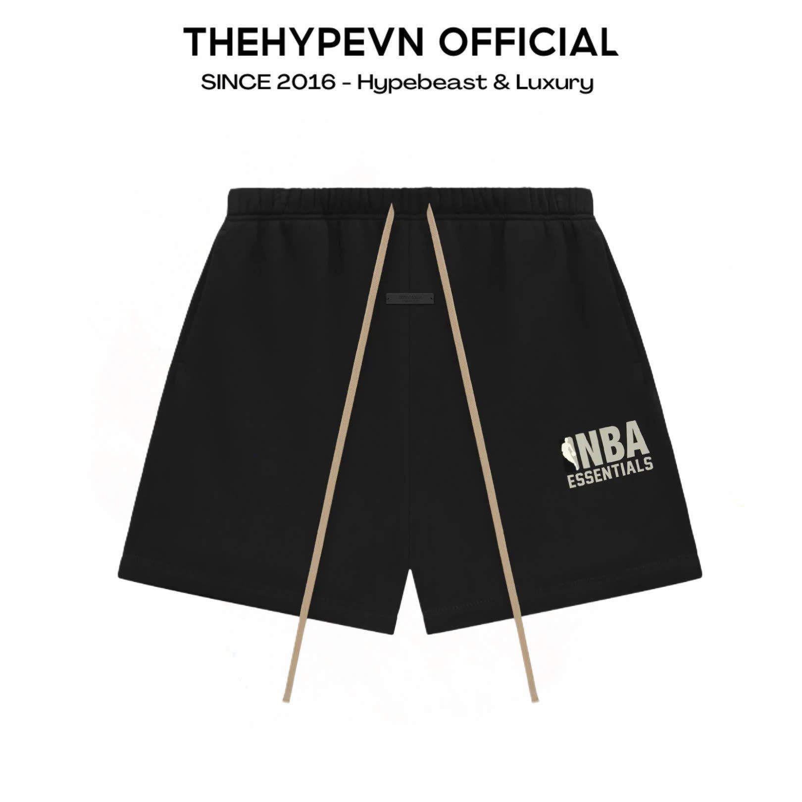QUẦN NGẮN FOG ESSENTIALS NBA SS25 GREY LOGO (BLACK)