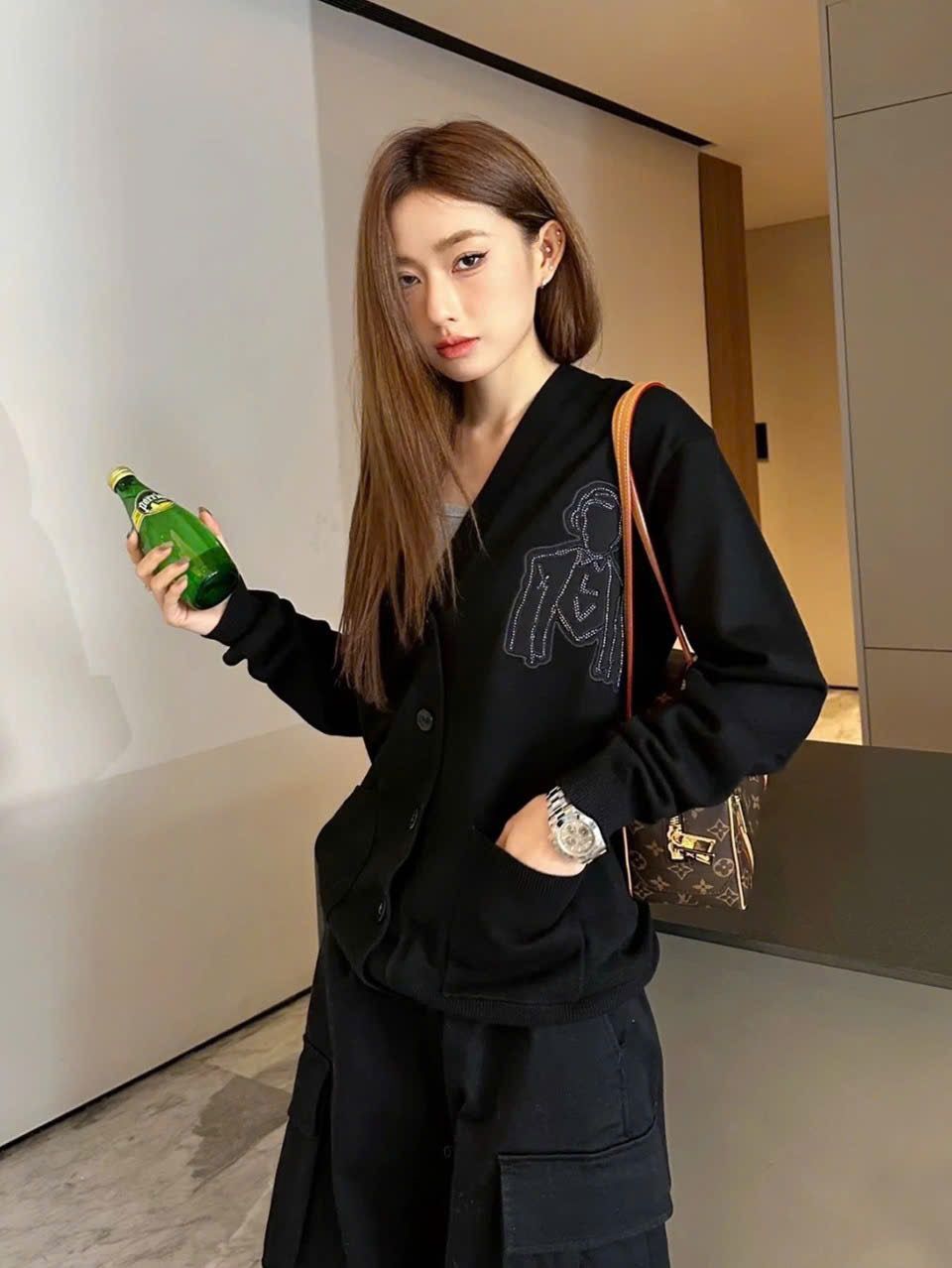 ÁO CARDIGAN LOUIS VUITTON LV WOOL MAN (BLACK)