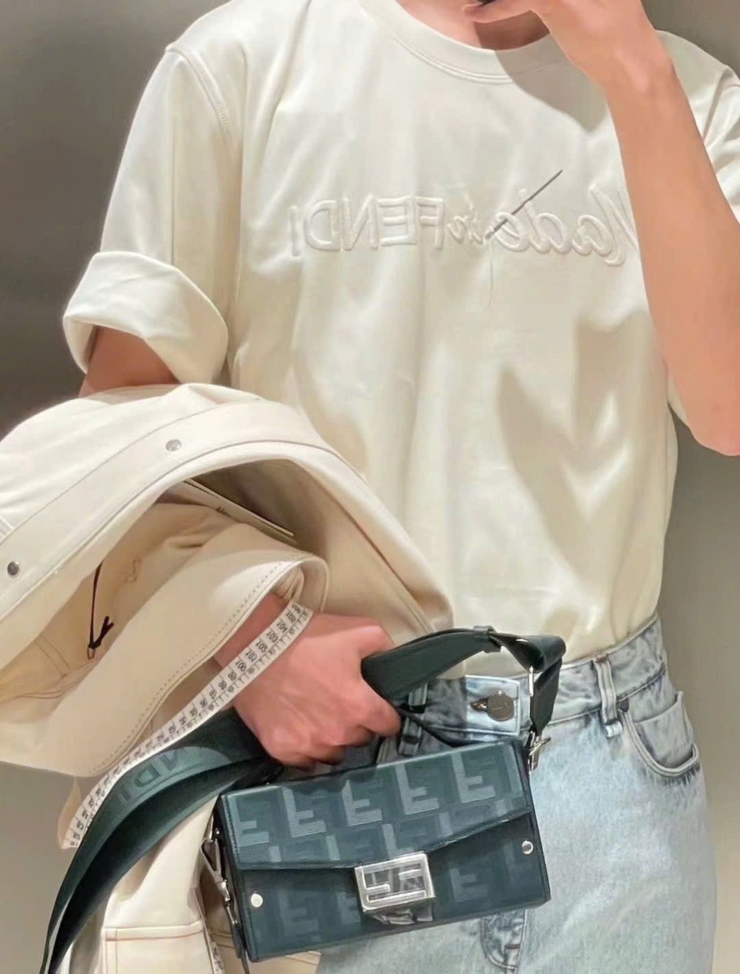 ÁO THUN FENDI MADE IN FENDI COTTION (NEUTRAL)