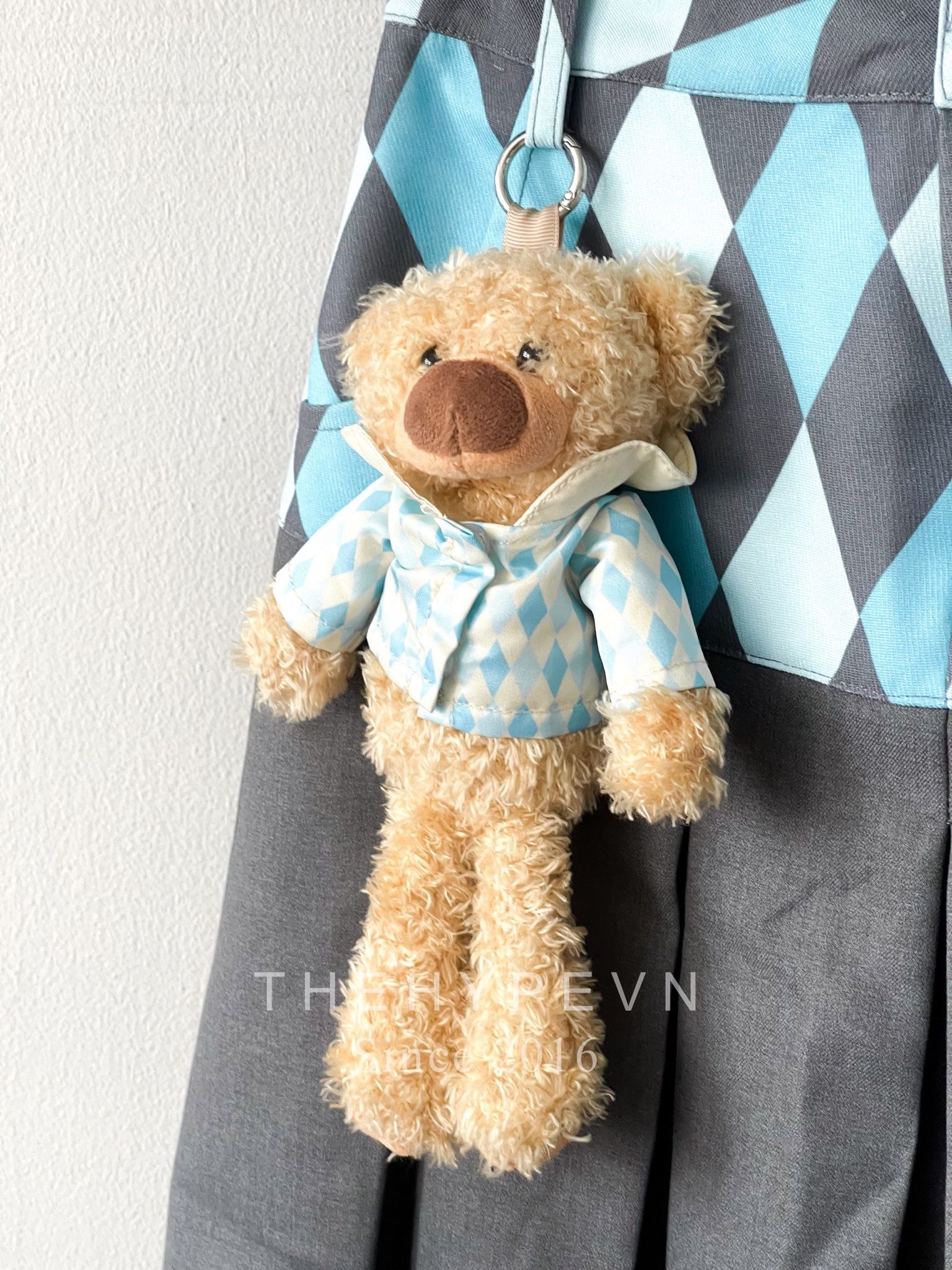 Chân Váy 13De Marzo Diamond Check Long (Blue Pastel) Best Quality