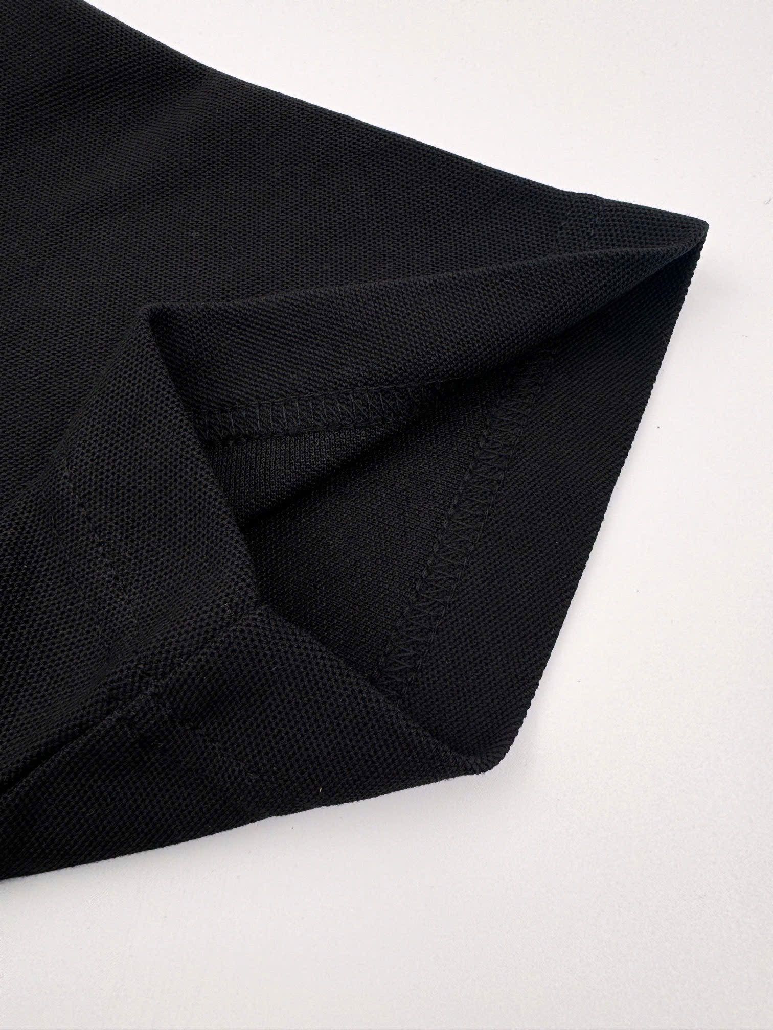 ÁO POLO PRADA RE-NYLON TRIANGLE LOGO (BLACK)