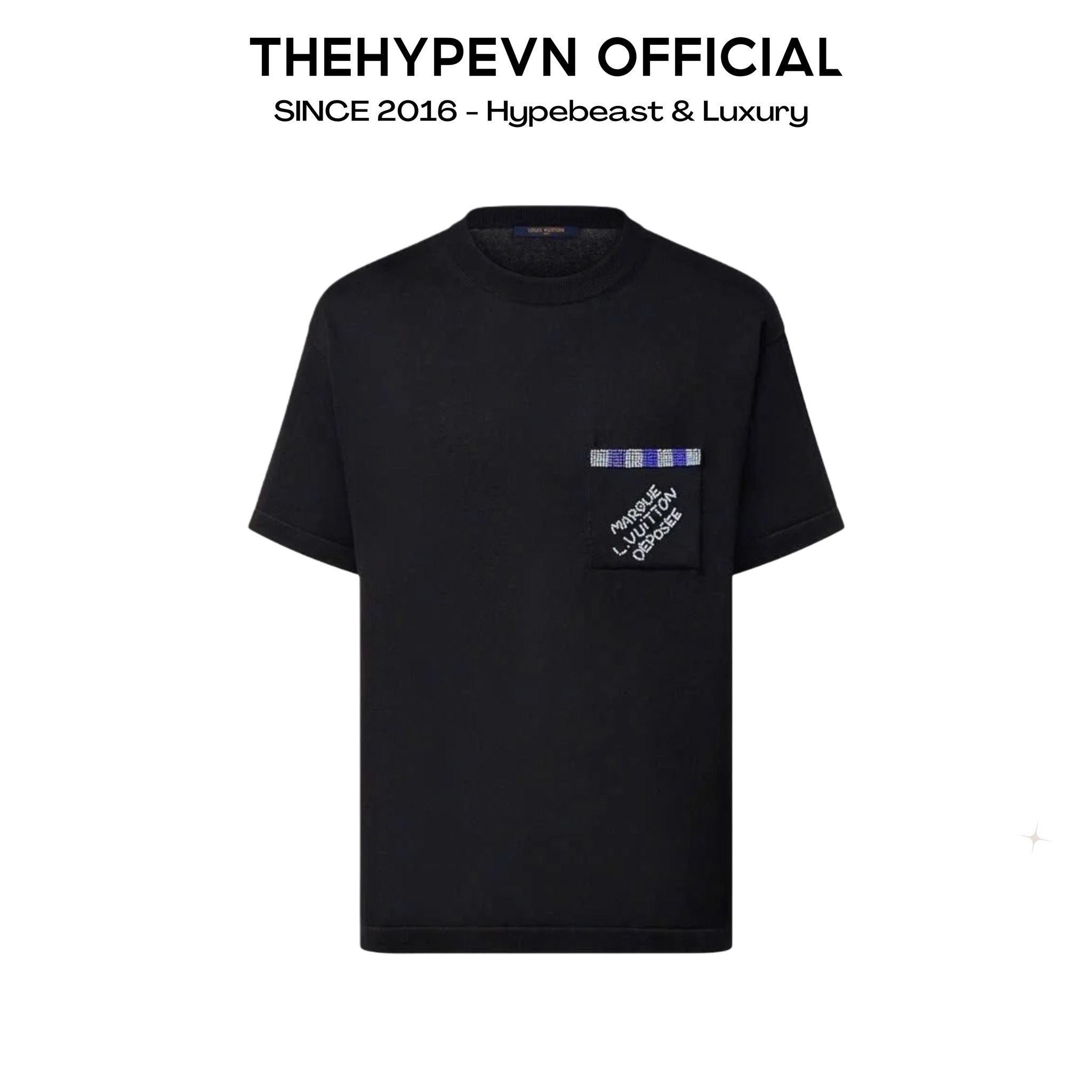 ÁO THUN LOUIS VUITTON LV EMBELLISHED (BLACK)