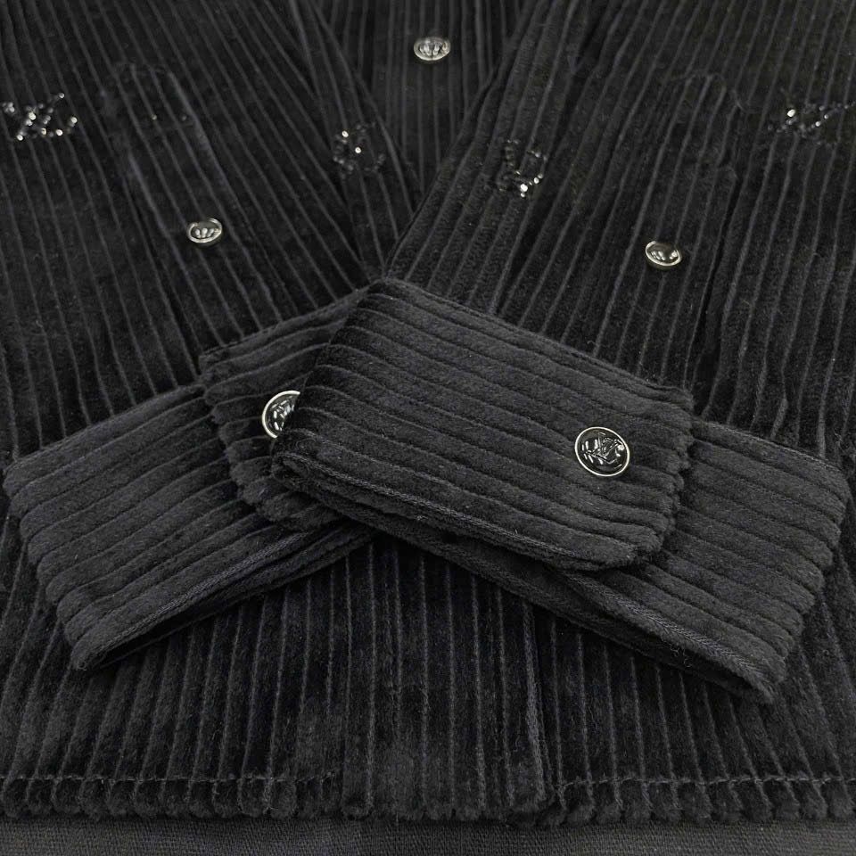 ÁO SƠ MI LOUIS VUITTON LV BLASON CORDUROY JACKET SHIRT (BLACK)