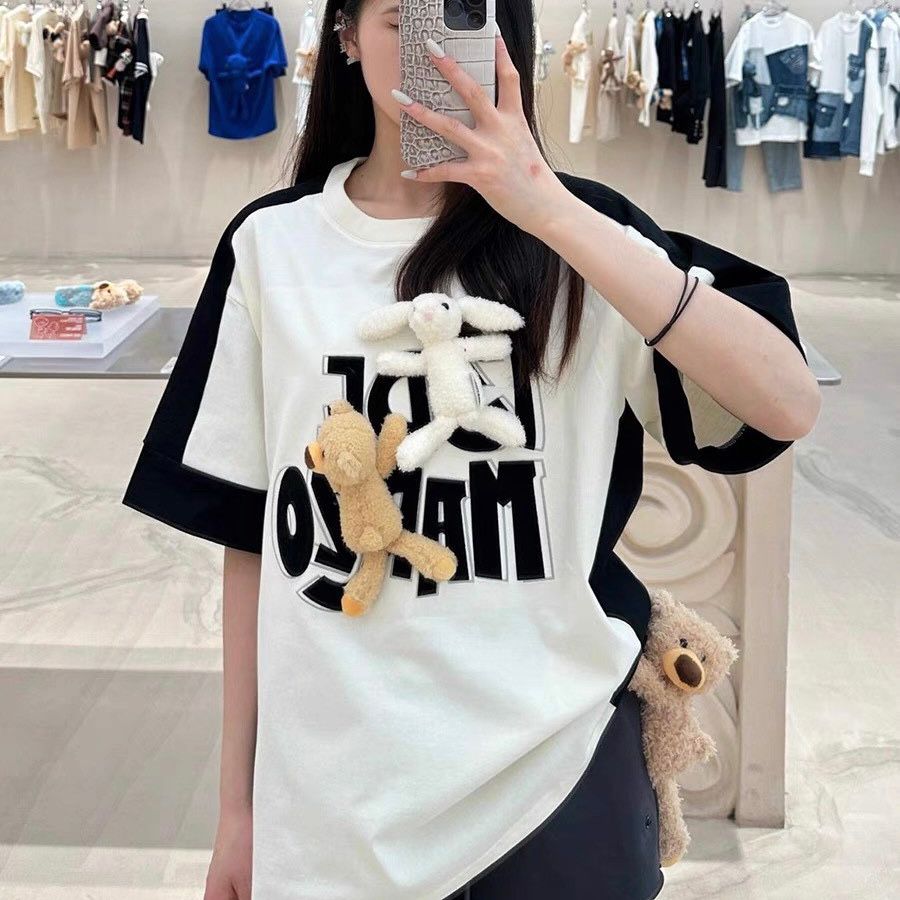 13DE MARZO TEE - Áo Thun Bear Hook & Loop Coconut Milk (White)