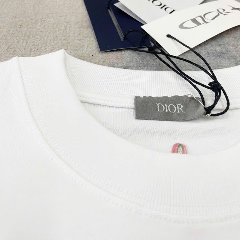 ÁO THUN DIOR LEWIS HAMILTON COTTON (WHITE)