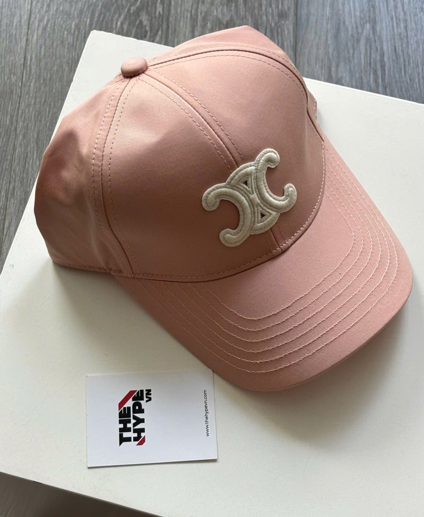 MŨ LƯỠI TRAI CELINE TRIOMPHE BASEBALL CAP (PINK)