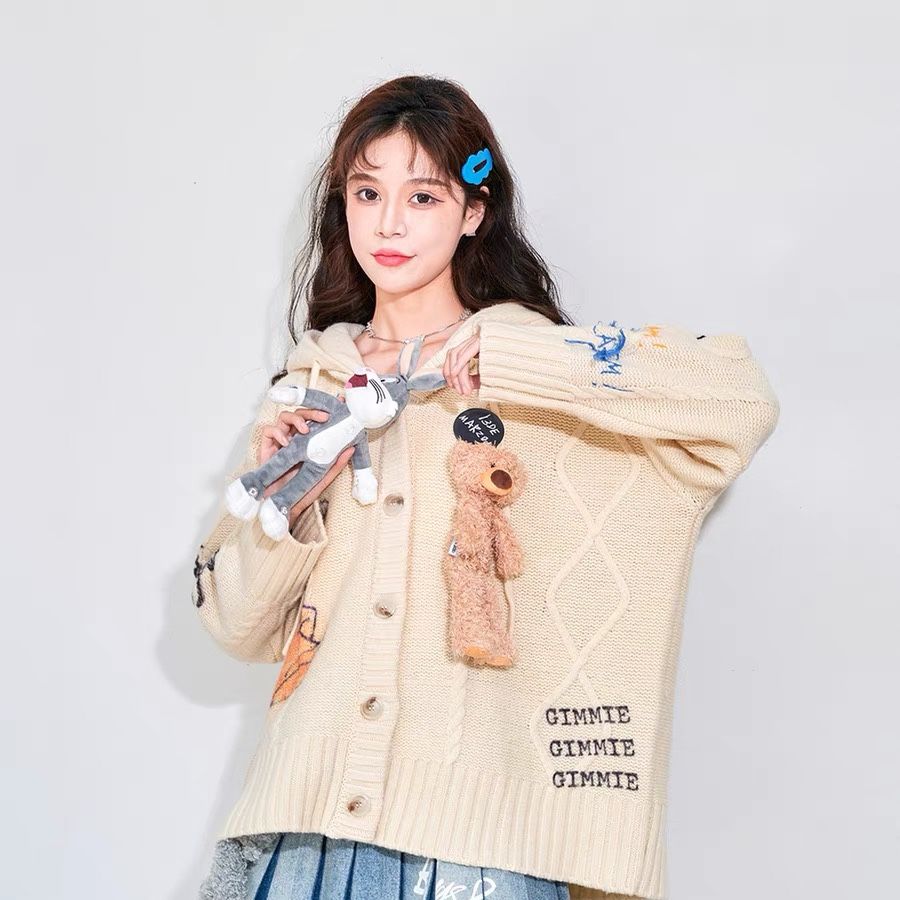 Áo Cardigan 13De Marzo x Looney Tunes Daffy Duck Weave Knit