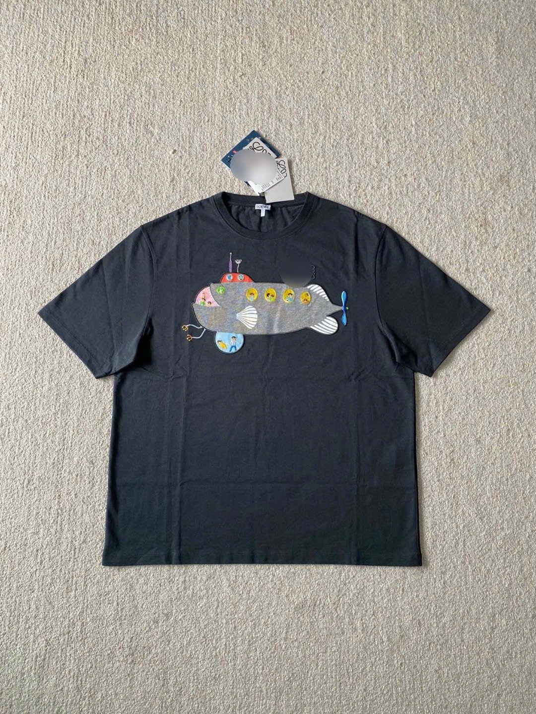 ÁO THUN LOEWE SUBMARINE COTTON (DARK GREEN)