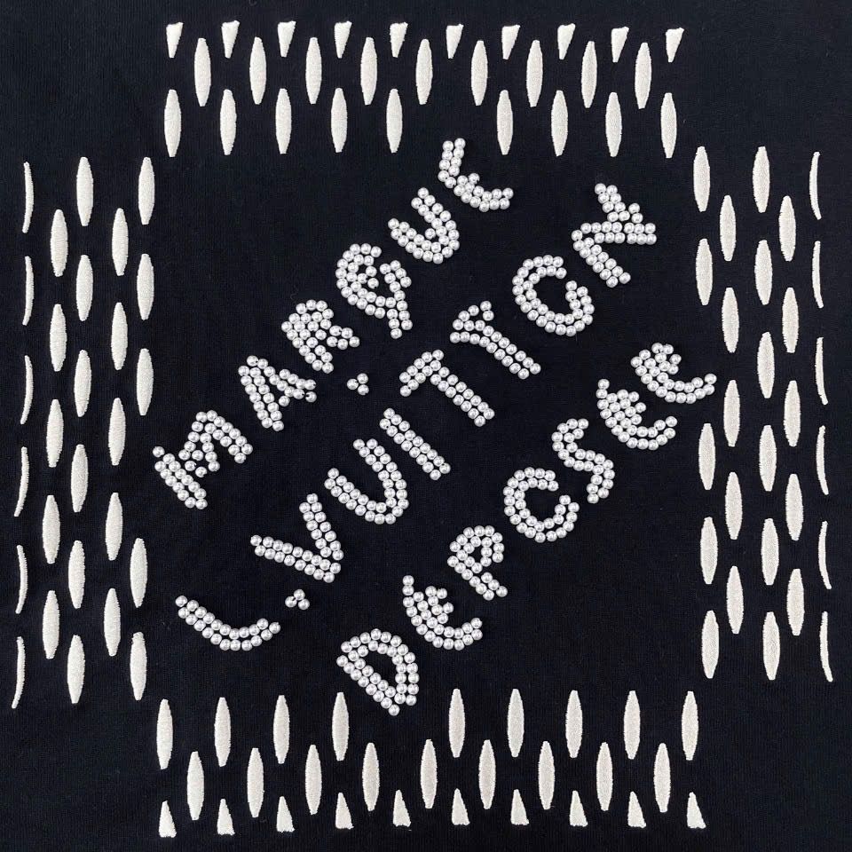 ÁO THUN LOUIS VUITTON LV MARQUE PEARL (BLACK)