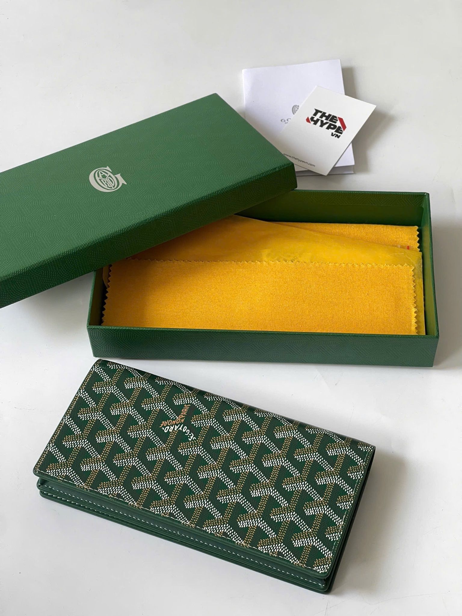 VÍ DÀI GOYARD RICHELIEU ZIP (GREEN)
