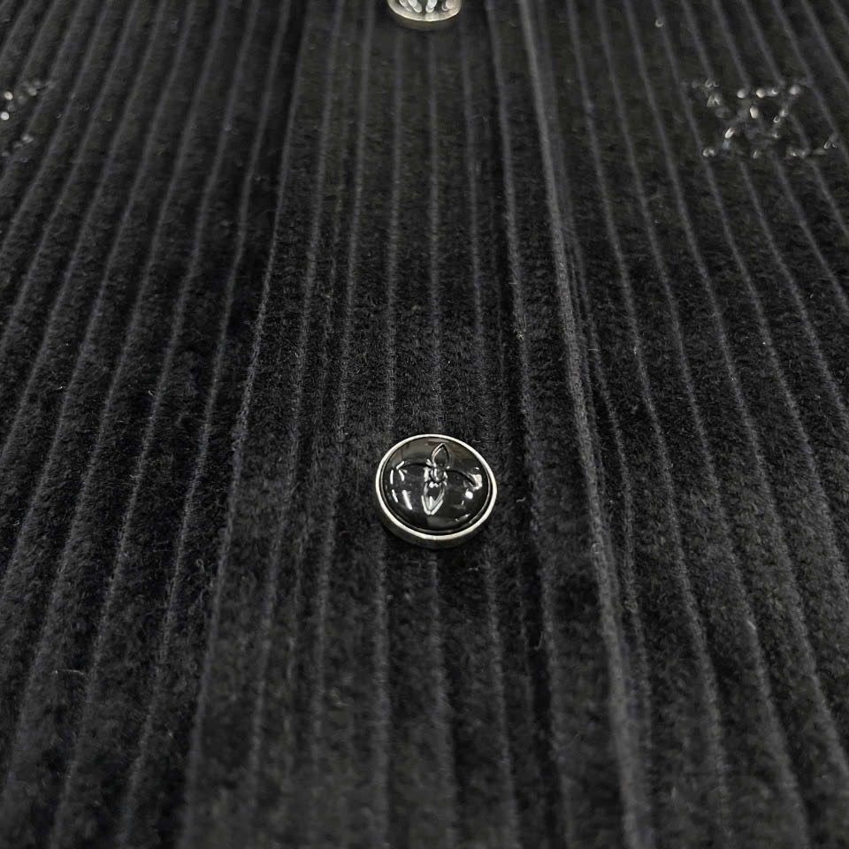 ÁO SƠ MI LOUIS VUITTON LV BLASON CORDUROY JACKET SHIRT (BLACK)