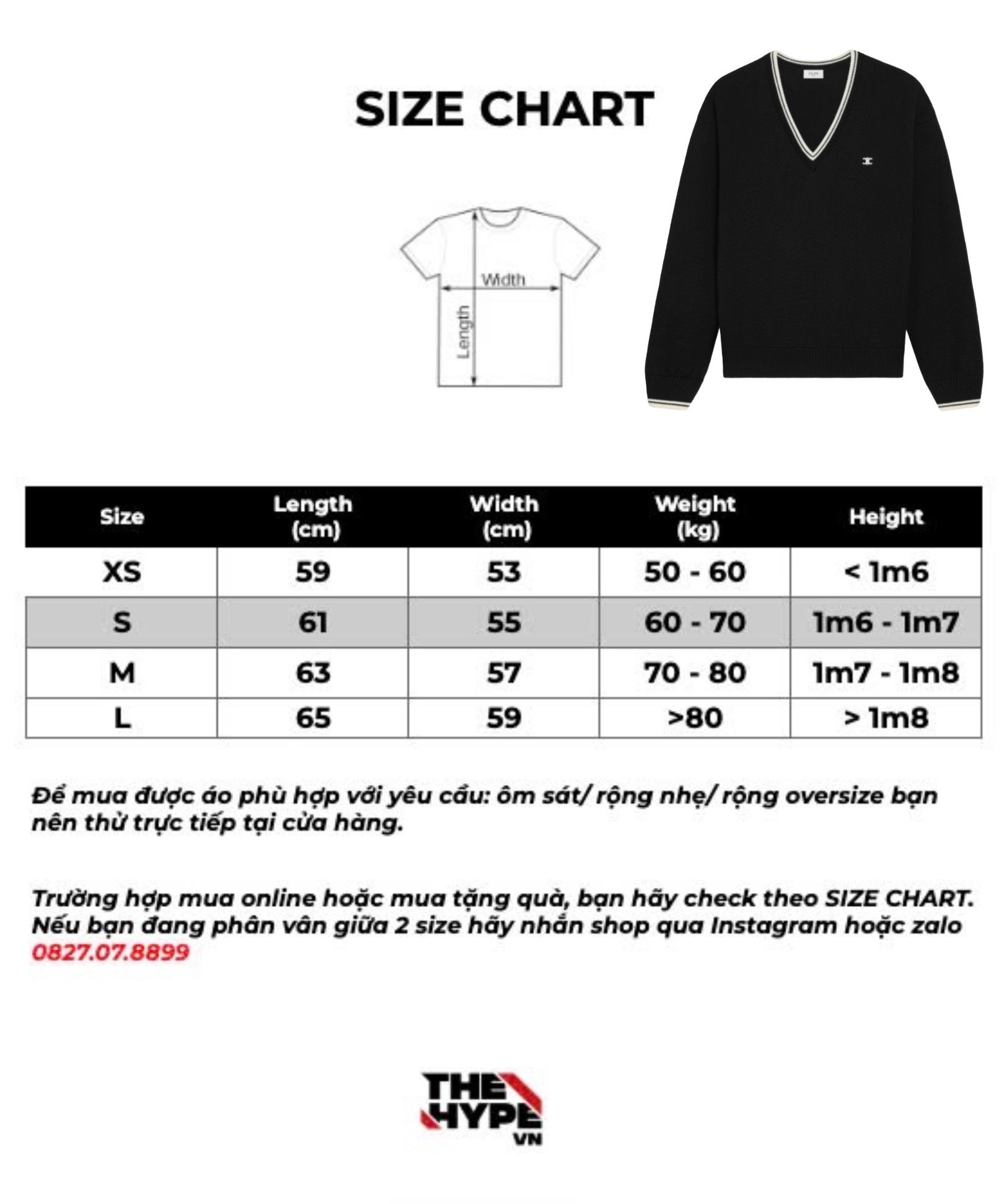 ÁO SWEATER CELINE TRIOMPHE V NECK WOOL (BLACK)