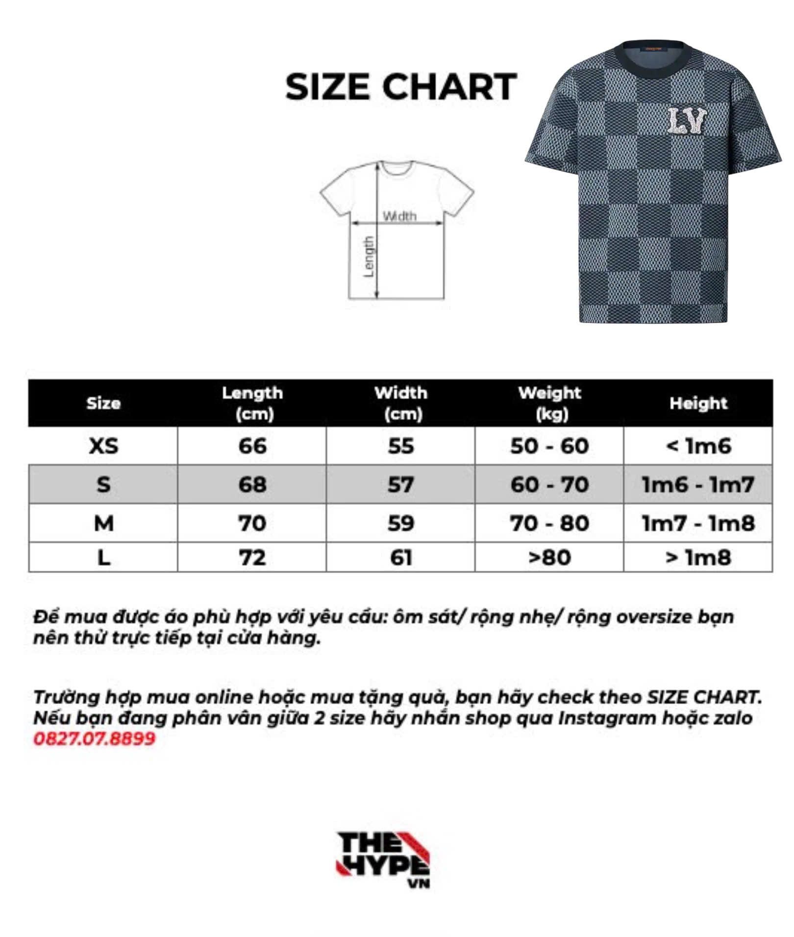 ÁO THUN LOUIS VUITTON LV DAMIER CRYSTAL PATCH (INDIGO)
