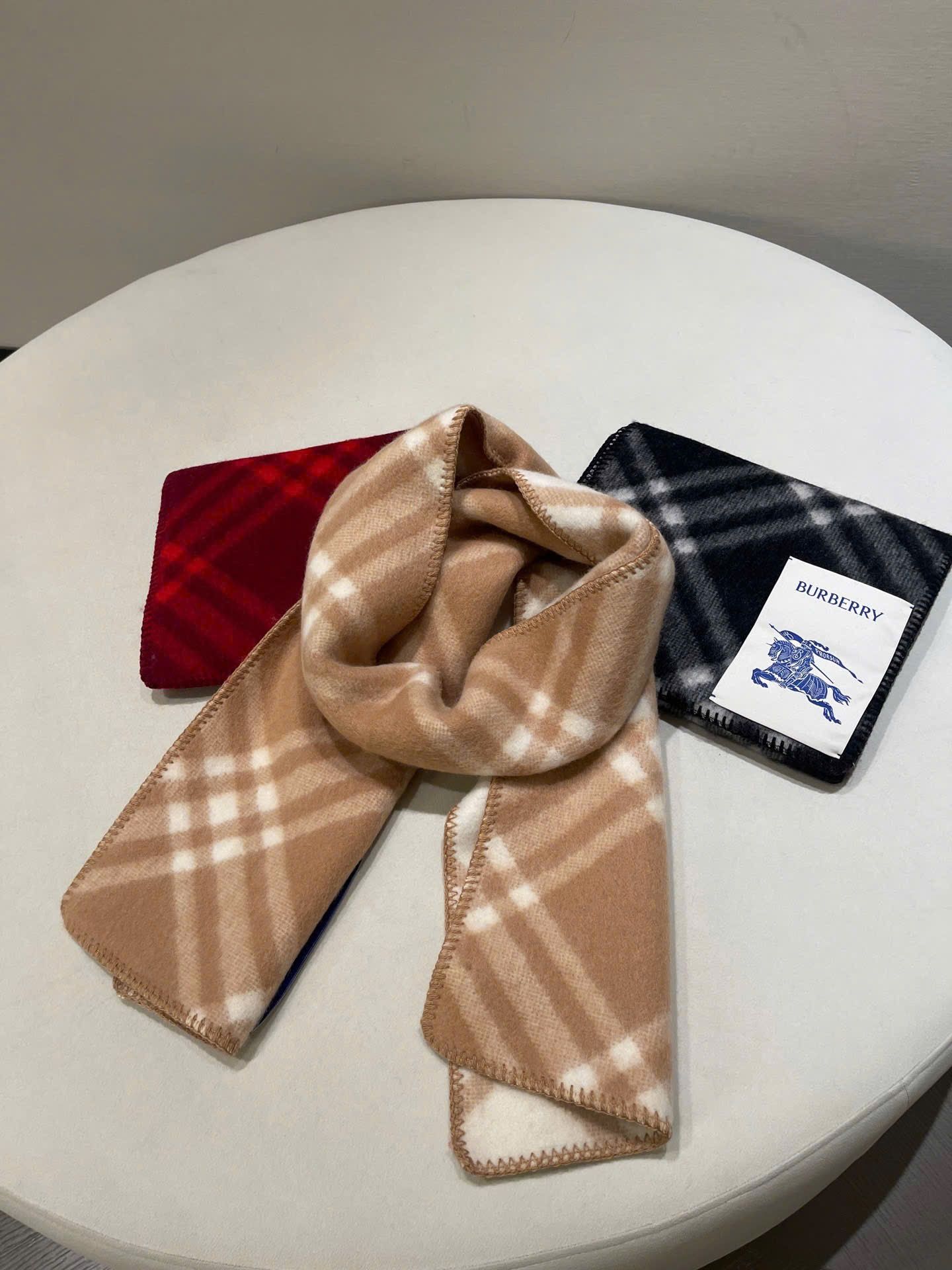 KHĂN BURBERRY BBR CHECK WOOL SCARF (NEUTRAL)