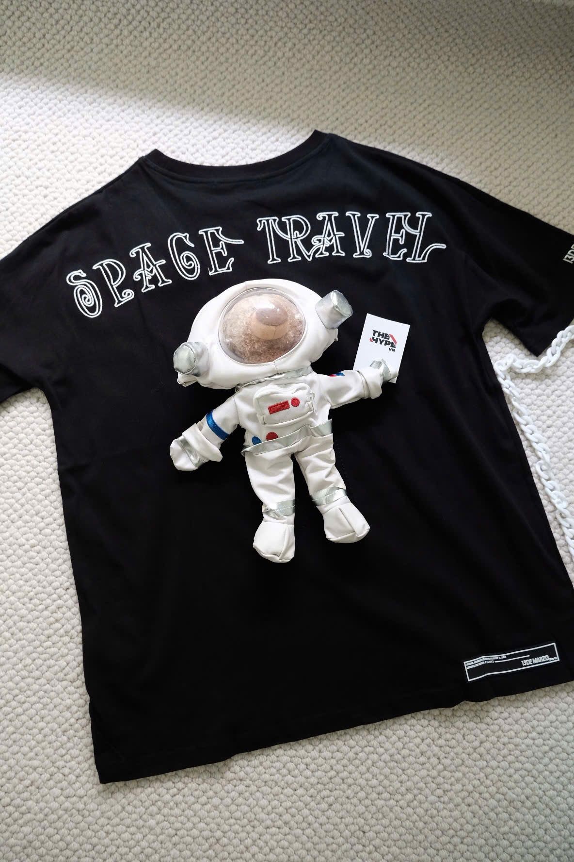 ÁO THUN 13DE MARZO Astronaut Teddy Bear (Black) Best Quality