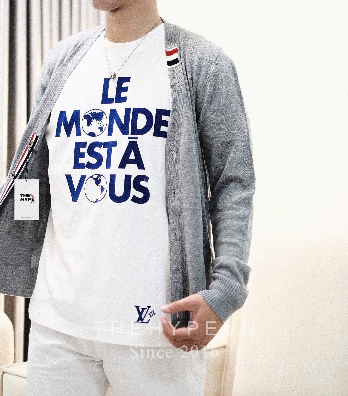 ÁO THUN LOUIS VUITTON LV LE MONDE (WHITE)