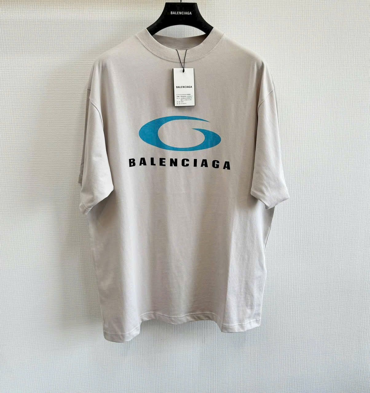 ÁO THUN BALENCIAGA BLCG LOOP SPORT ICON (CREAM)