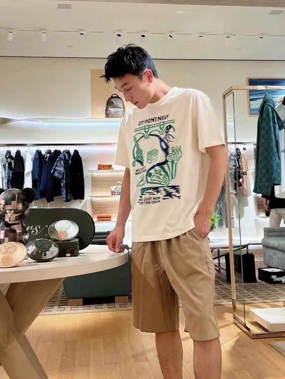 ÁO THUN LOUIS VUITTON LV PONT NEUF WOVEN (WHITE)