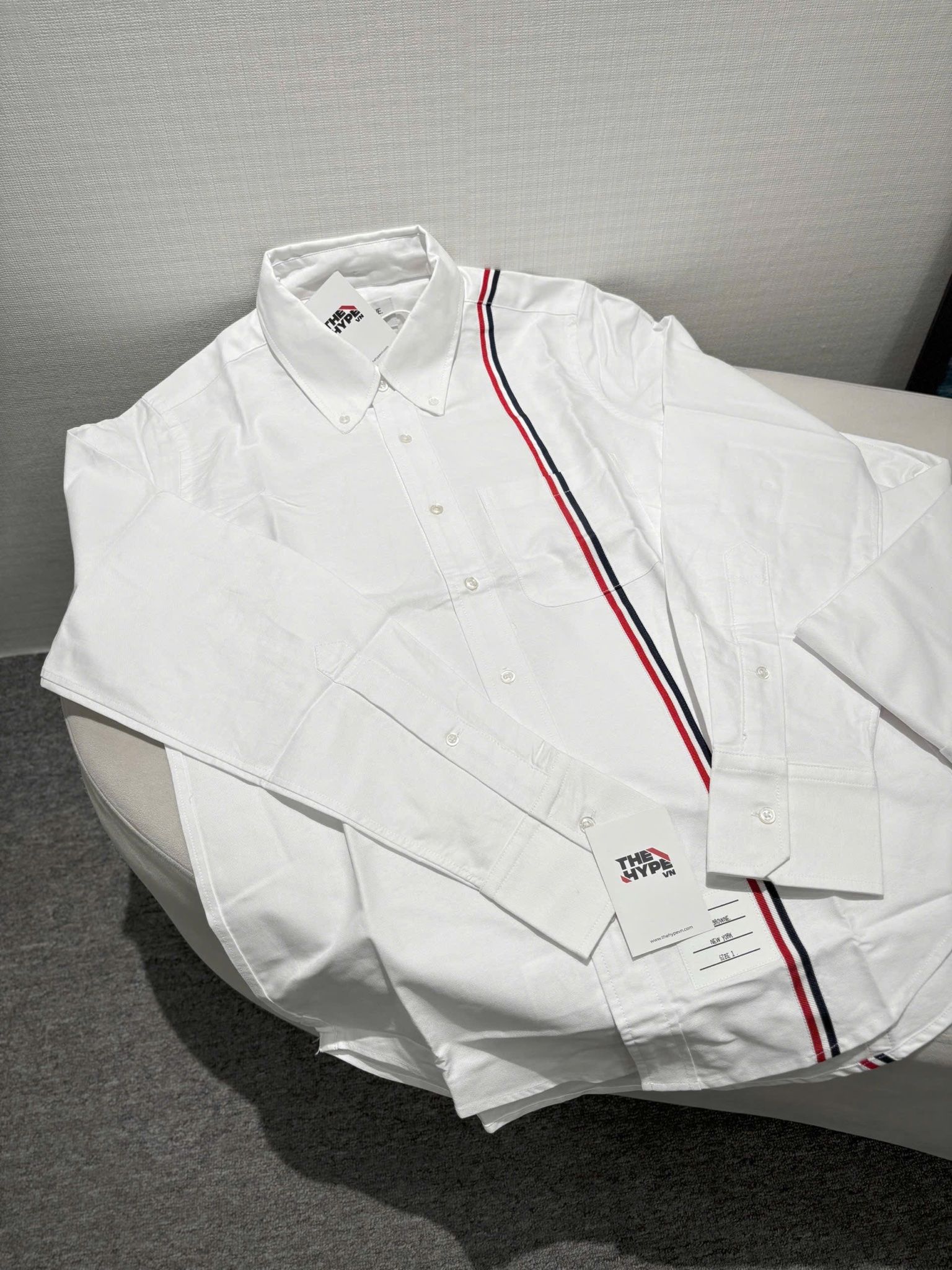 ÁO SƠ MI THOM BROWNE RWB STRIPE (WHITE)