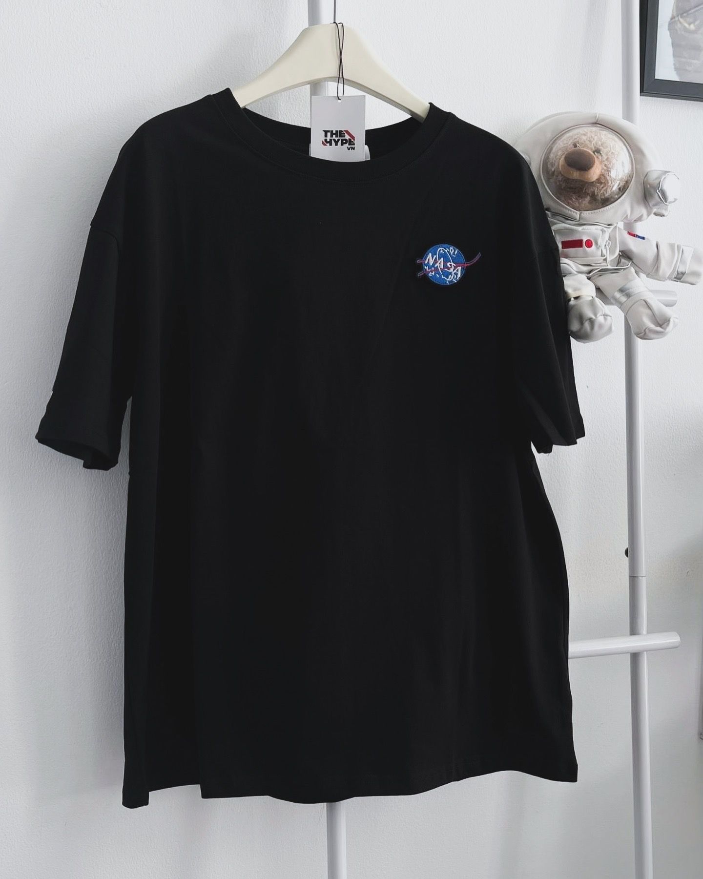 ÁO THUN 13DE MARZO Astronaut Teddy Bear (Black) Best Quality