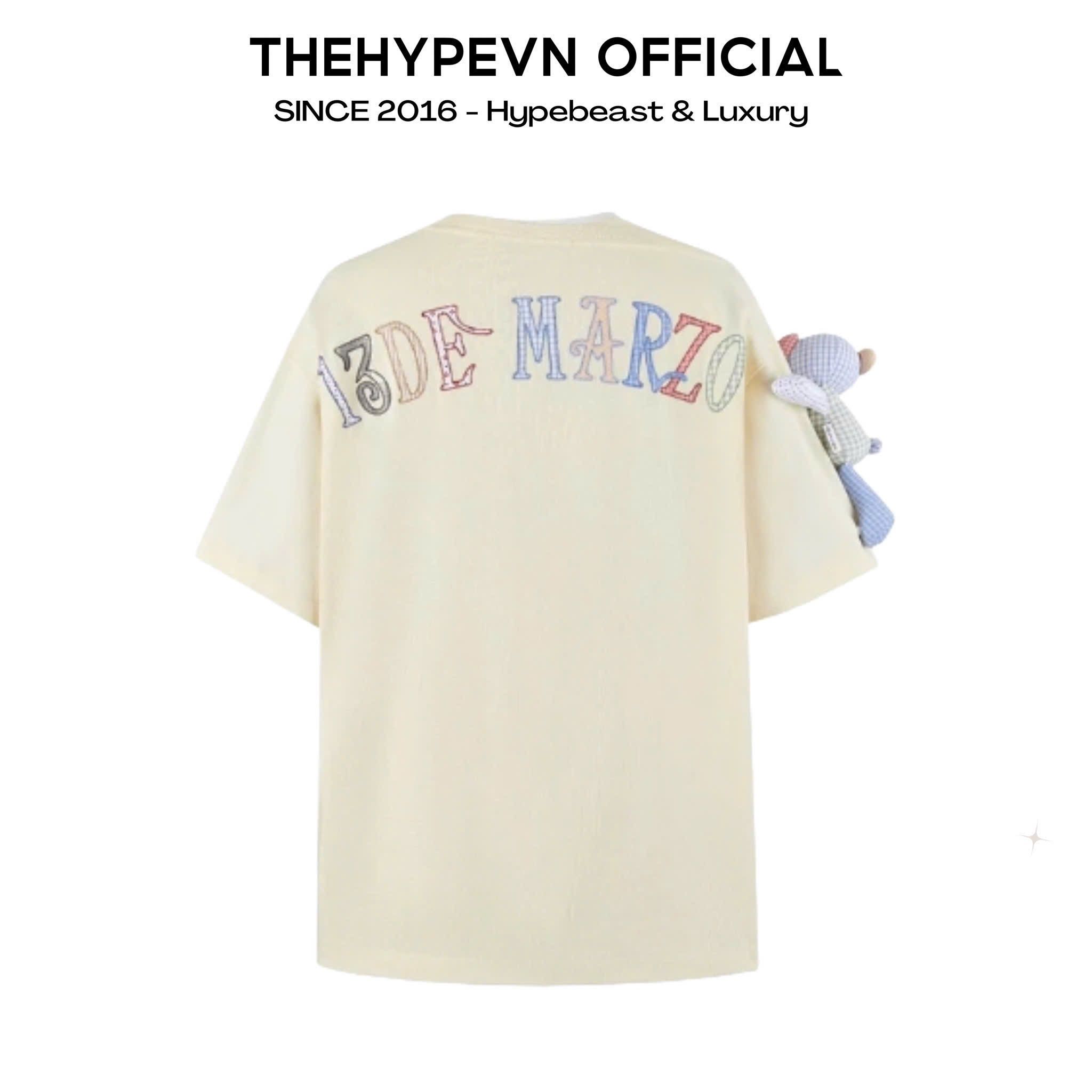 13DE MARZO TEE - Áo Thun Malposition (Beige) Best Quality