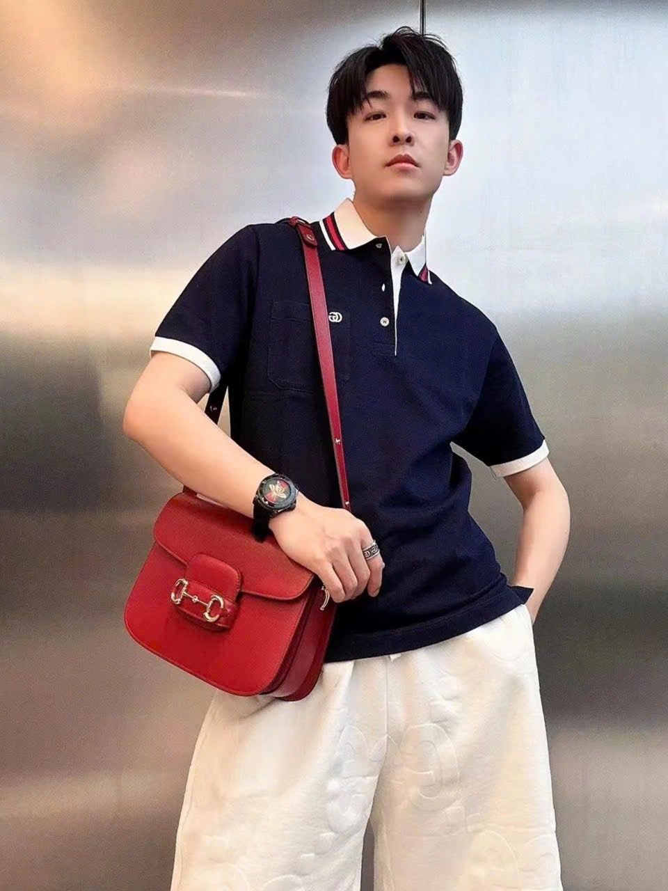 ÁO POLO GUCCI GC COTTON PIQUET WITH DOUBLE G (BLACK)