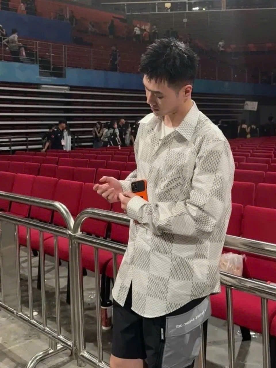 ÁO SƠ MI LOUIS VUITTON DAMIER MARQUE (WHITE)