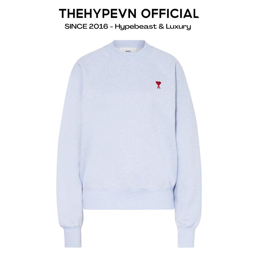ÁO SWEATER AMI PARIS SWEATSHIRT HEART (BLUE)