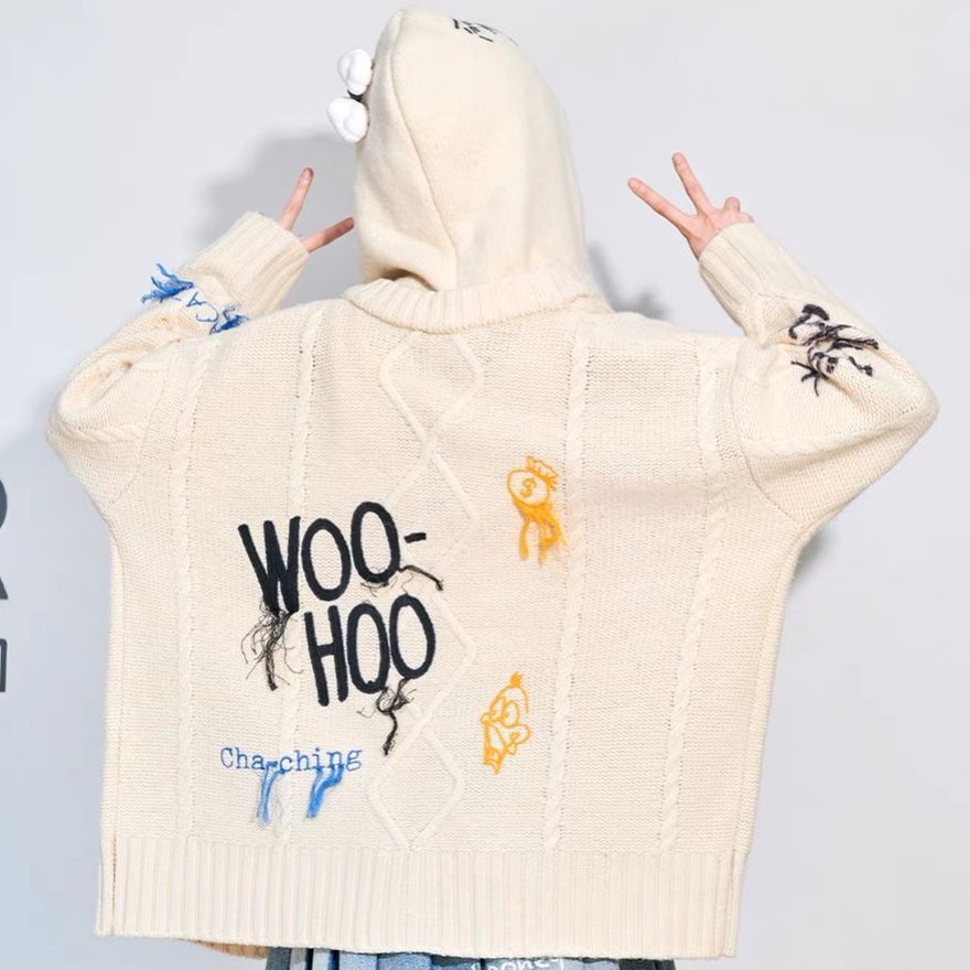 Áo Cardigan 13De Marzo x Looney Tunes Daffy Duck Weave Knit