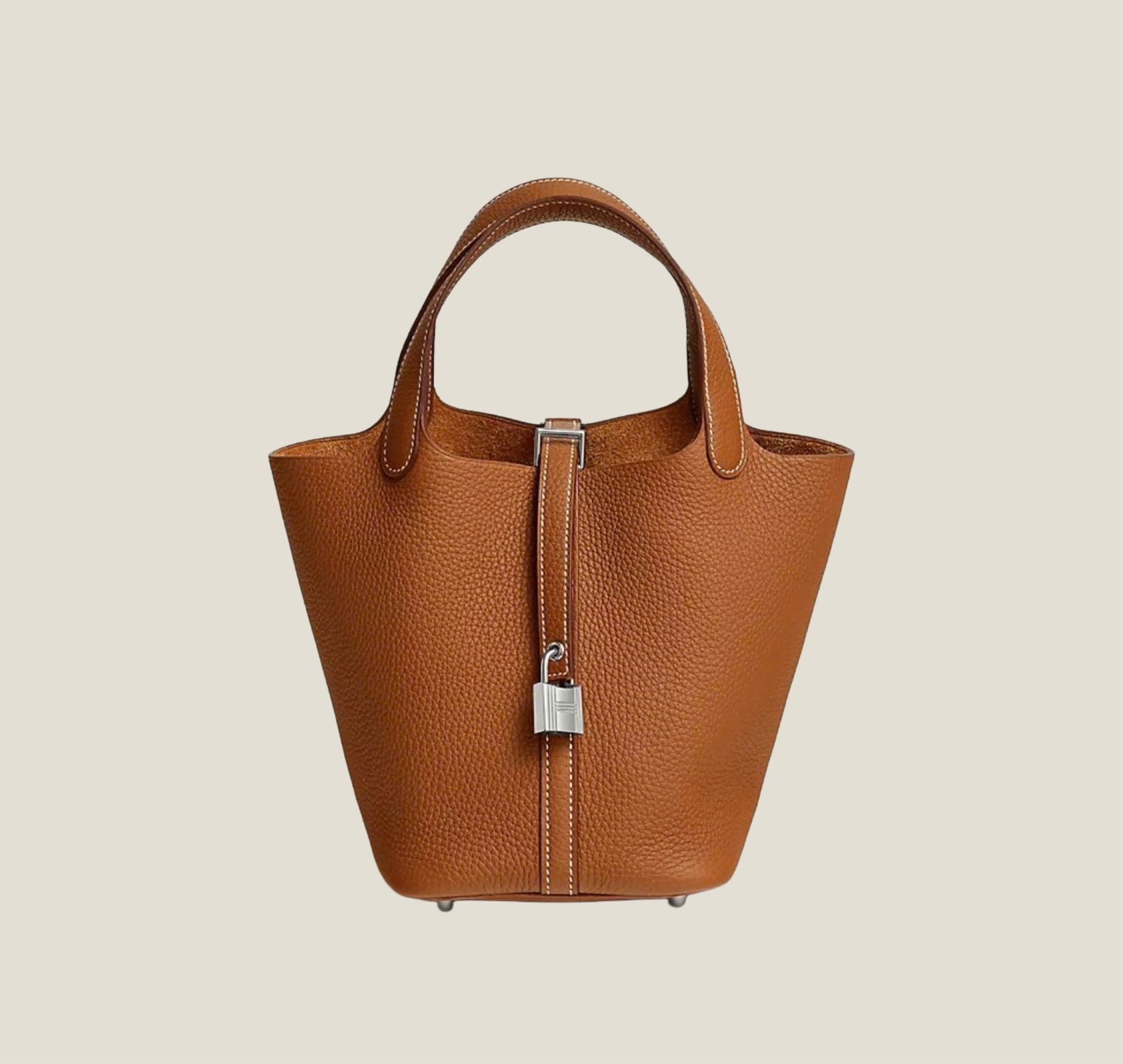 TÚI HERMES PICOTIN LOCK 18 (GOLD TAN)