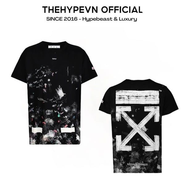 ÁO THUN OFF-WHITE OW GALAXY BRUSHED (BLACK)