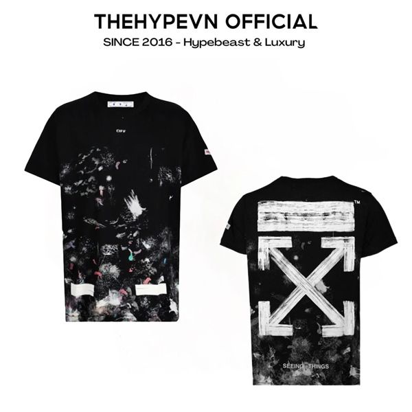 ÁO THUN OFF-WHITE OW GALAXY BRUSHED (BLACK)