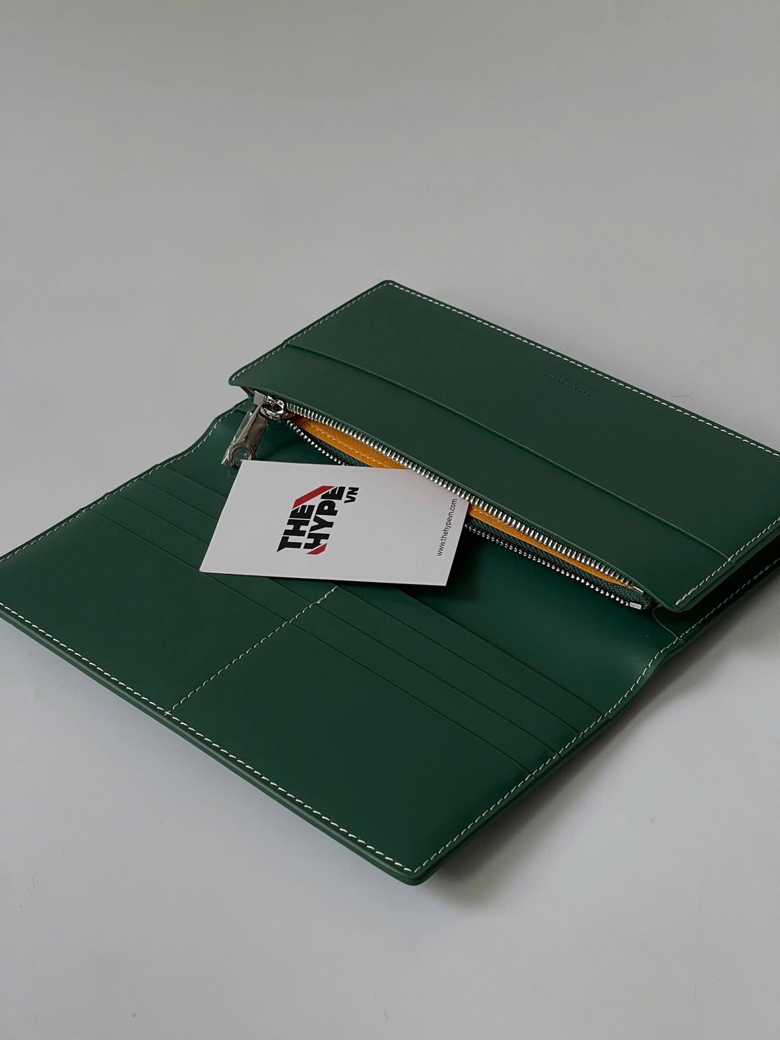 VÍ DÀI GOYARD RICHELIEU ZIP (GREEN)