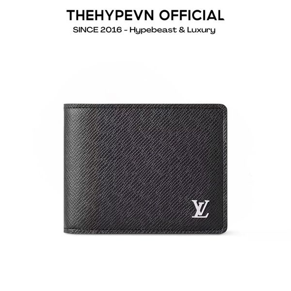 VÍ NGẮN LOUIS VUITTON LV TAIGA (BLACK)