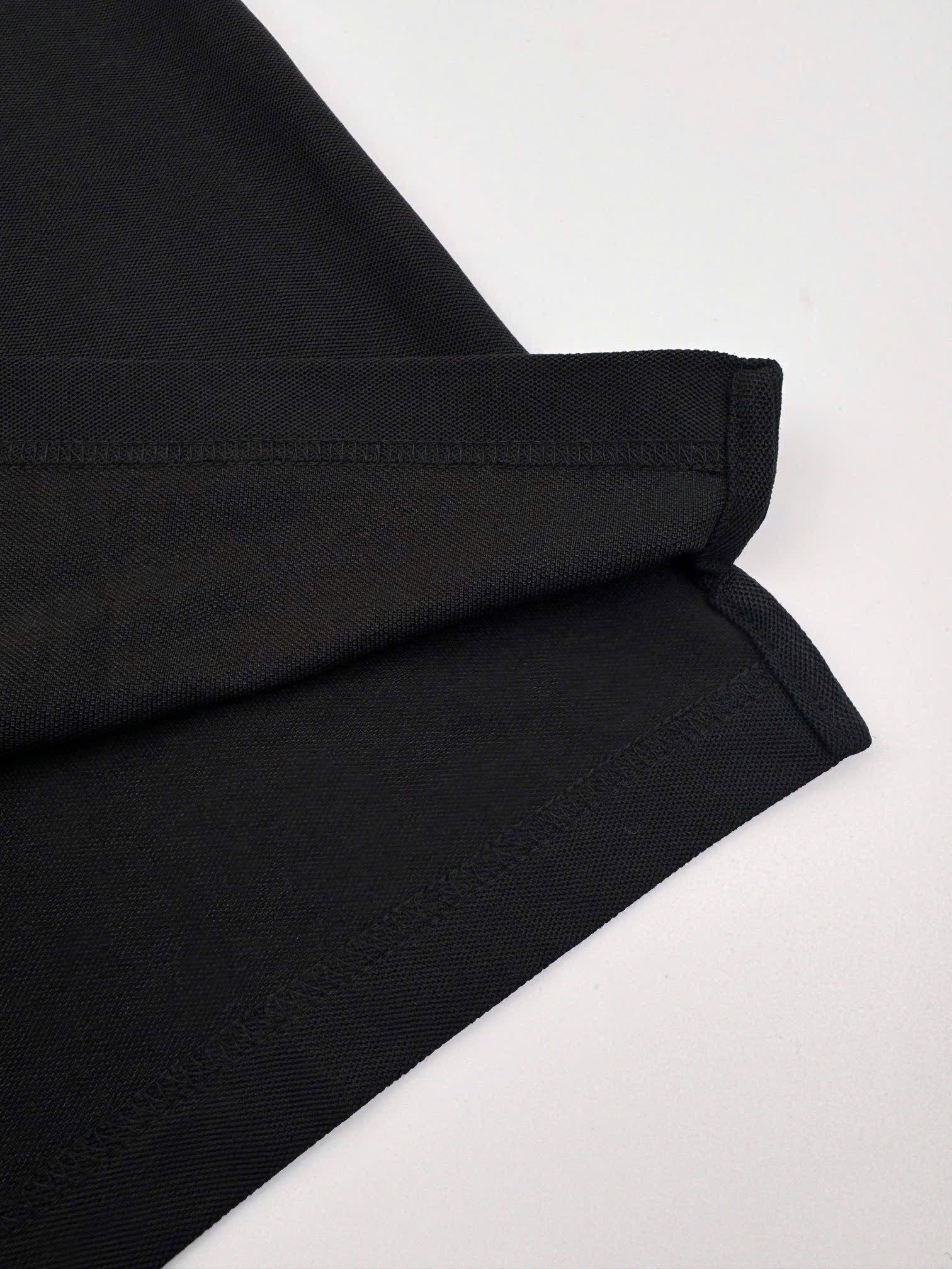 ÁO POLO PRADA RE-NYLON TRIANGLE LOGO (BLACK)
