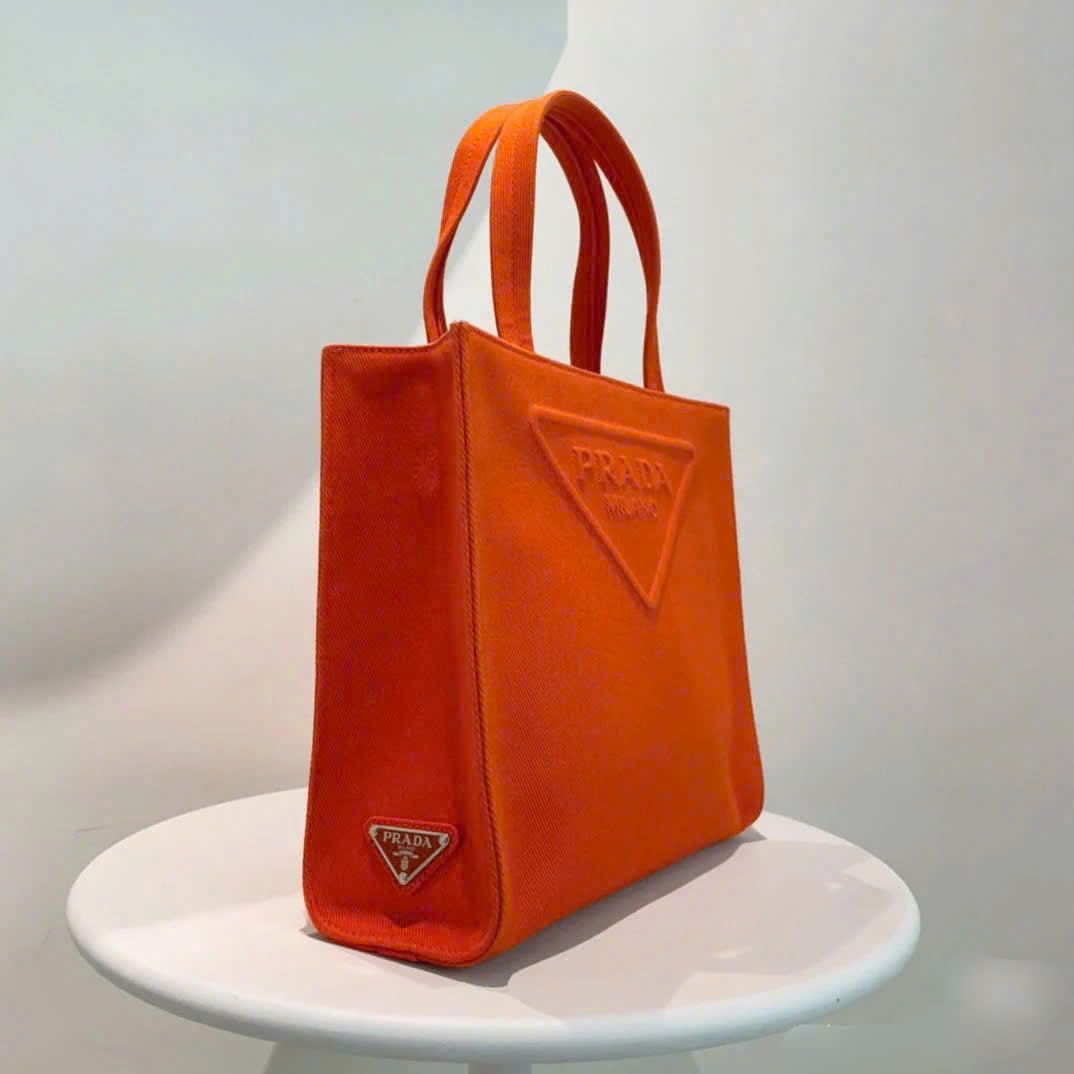 TÚI PRADA DRILL HANDLE BAG (ORANGE)