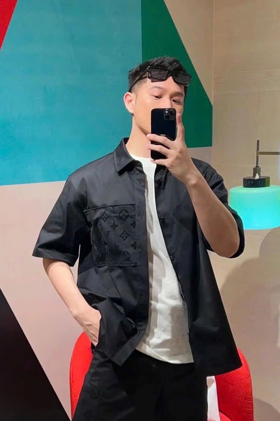 ÁO SƠ MI LOUIS VUITTON LV WORKWEAR FLOCKING JACKET (BLACK)