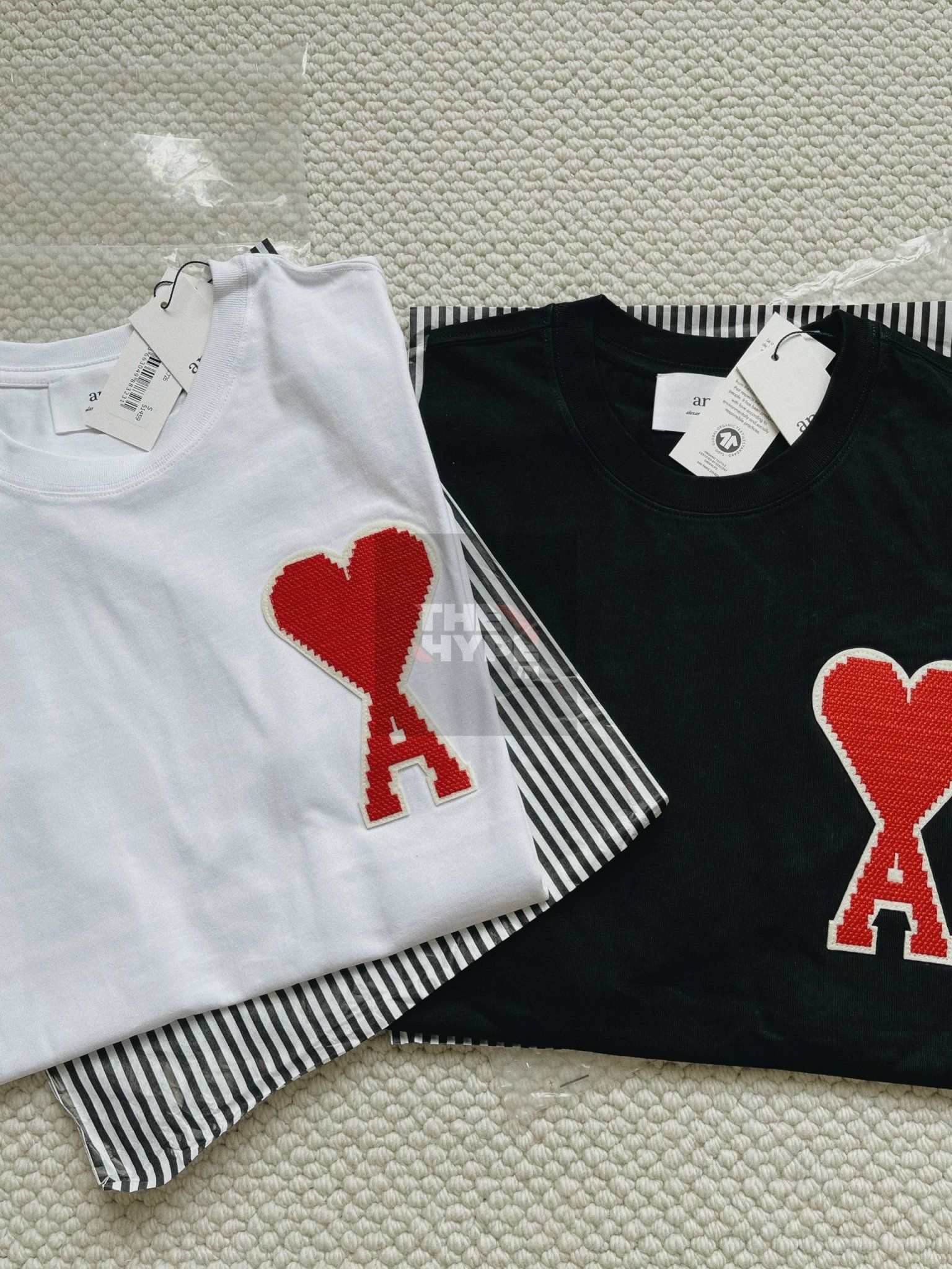 ÁO PHÔNG AMI PARIS WITH PATCH BIG HEART LOGO TEE (WHITE)